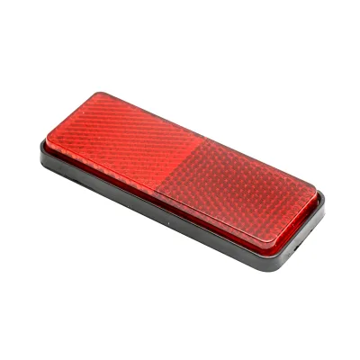 Catadiottro rettangolare con adesivo 90x32mm rosso posteriore Breckner Germany - immagine 2