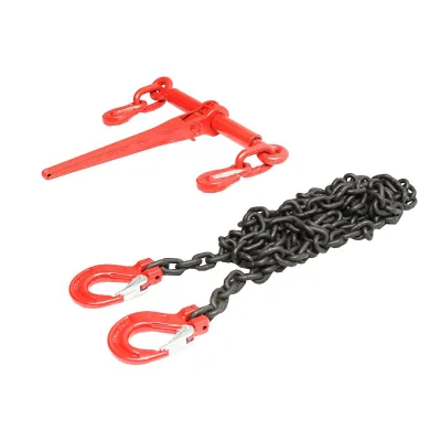Catena di ancoraggio con tenditore a cricchetto, 4T, lunghezza 4m, spessore 8mm - immagine 5