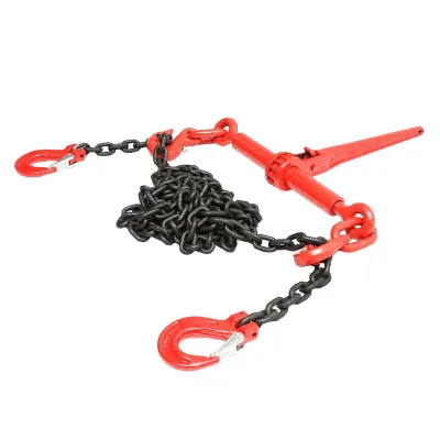 Catena di ancoraggio con tenditore a cricchetto, 4T, lunghezza 4m, spessore 8mm - immagine 4