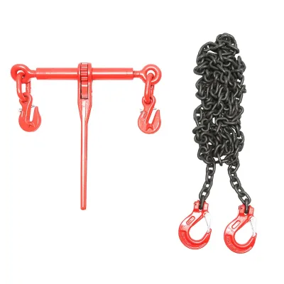 Catena di ancoraggio con tenditore a cricchetto, 4T, lunghezza 4m, spessore 8mm - immagine 3