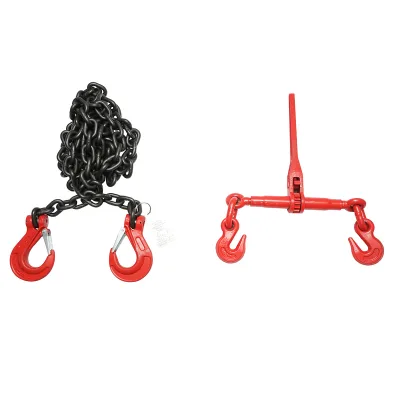 Catena di Ancoraggio con Tenditore a Cricchetto, Capacità di carico 10 tonnellate, lunghezza catena 4 metri, spessore maglia Ø 13 mm. - immagine 3