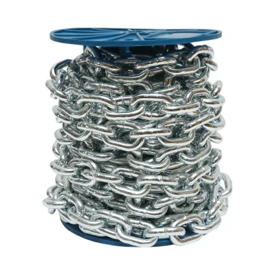 Catena elettrozincata 10x28,5x33,5mm DIN766 10m/rotolo tamburo di plastica - immagine 3