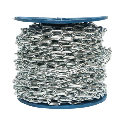 Catena elettrozincata 4,7x19x17mm DIN5685A 30m/rotolo tamburo di plastica - immagine 3