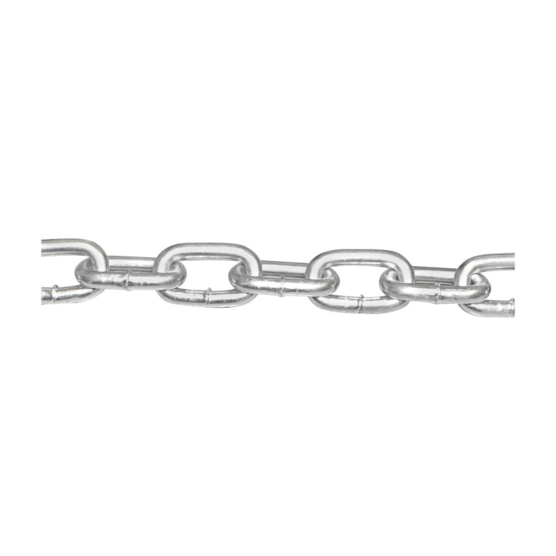 Catena elettrozincata 7,9x32,3x30mm DIN5685A 10m/rotolo tamburo di plastica - immagine 2