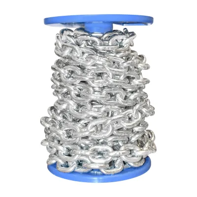 Catena elettrozincata DIN766 fi10 10m/rotolo tamburo di plastica - immagine 3