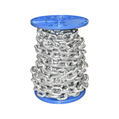 Catena elettrozincata DIN766 fi10 10m/rotolo tamburo di plastica