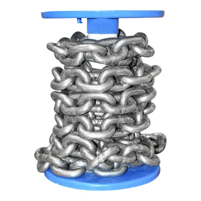 Catena in acciaio DIN766 fi13 5m/rotolo tamburo in plastica - immagine 3