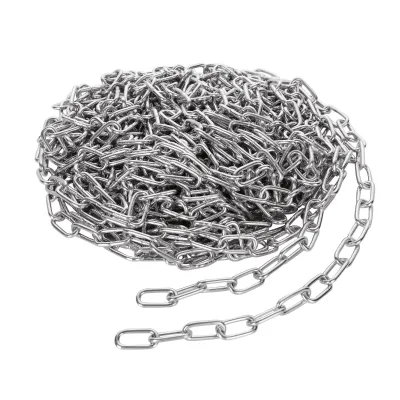 Catena in acciaio zincato a maglie corte 3mm, DIN5685A, 50m