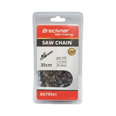 Catena per motosega, passo 3/8, 25 denti, 1,3 mm, lunghezza 35 cm Breckner Germany