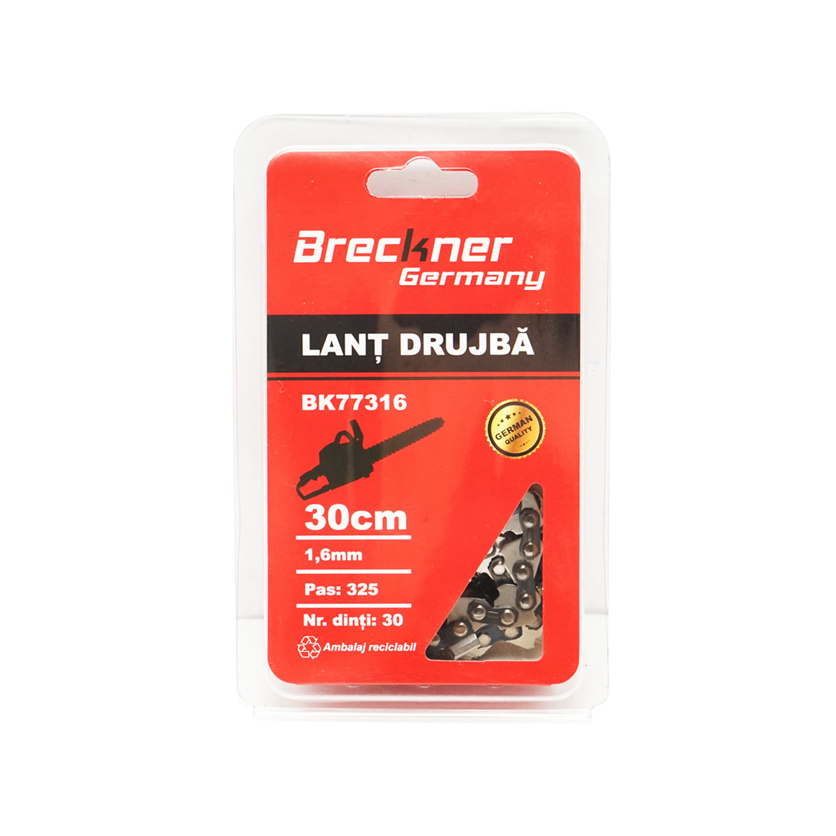 Catena per motosega, passo 325, 30 denti, 1,6 mm, lunghezza 30 cm Breckner Germany