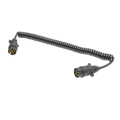 Cavo a spirale da 2,5 m con 2 spine maschio, 7 pin per presa rimorchio auto Breckner Germany - immagine 2