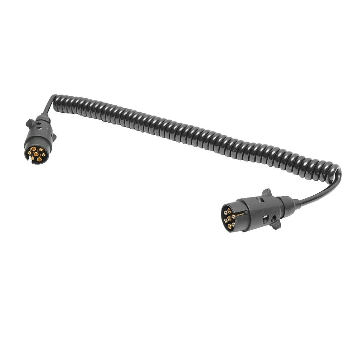 Cavo a spirale da 2,5 m con 2 spine maschio, 7 pin per presa rimorchio auto Breckner Germany - immagine 2