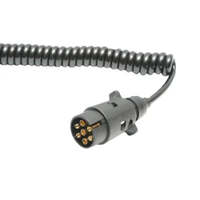 Cavo a spirale da 2,5 m con 2 spine maschio, 7 pin per presa rimorchio auto Breckner Germany - immagine 3
