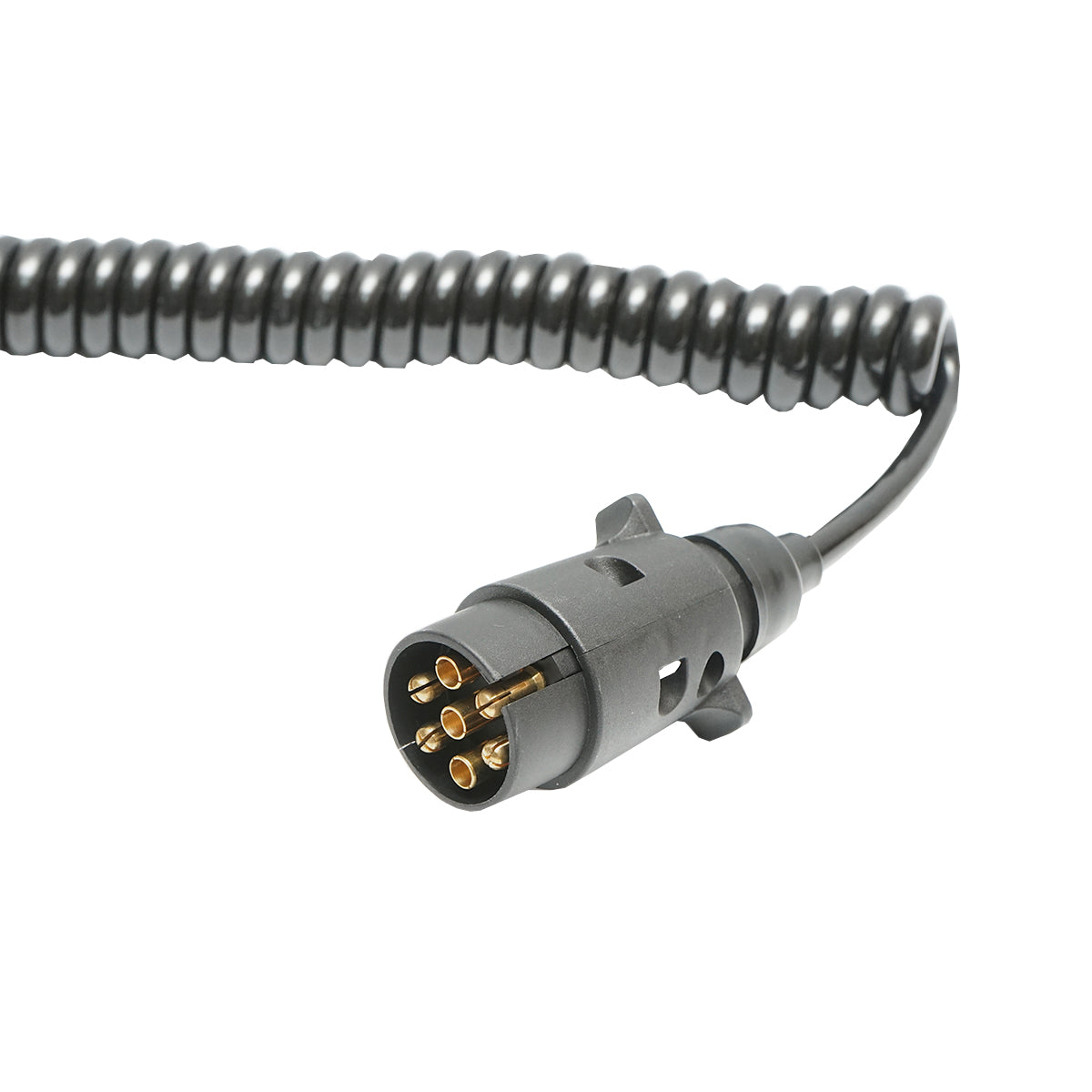 Cavo a spirale da 2,5 m con 2 spine maschio, 7 pin per presa rimorchio auto Breckner Germany - immagine 3