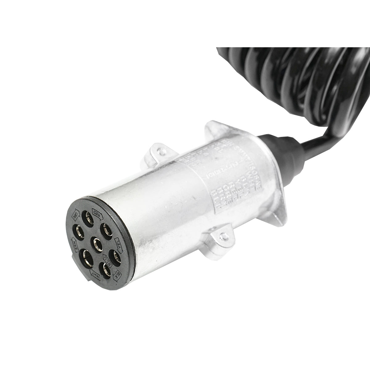 Cavo a spirale da 2,6 m con 2 spine femmina in metallo, 7 pin per presa rimorchio auto Breckner Germany - immagine 3