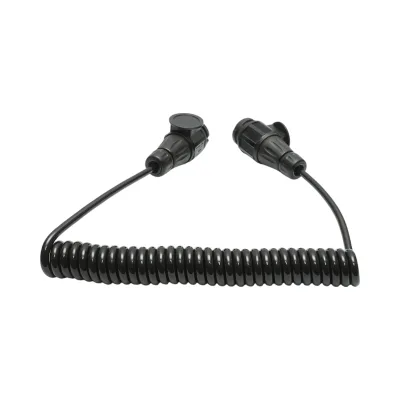 Cavo a spirale per rimorchio da 3,5 m con 2 spine maschio a 13 pin, 8 fili Breckner Germany - immagine 3