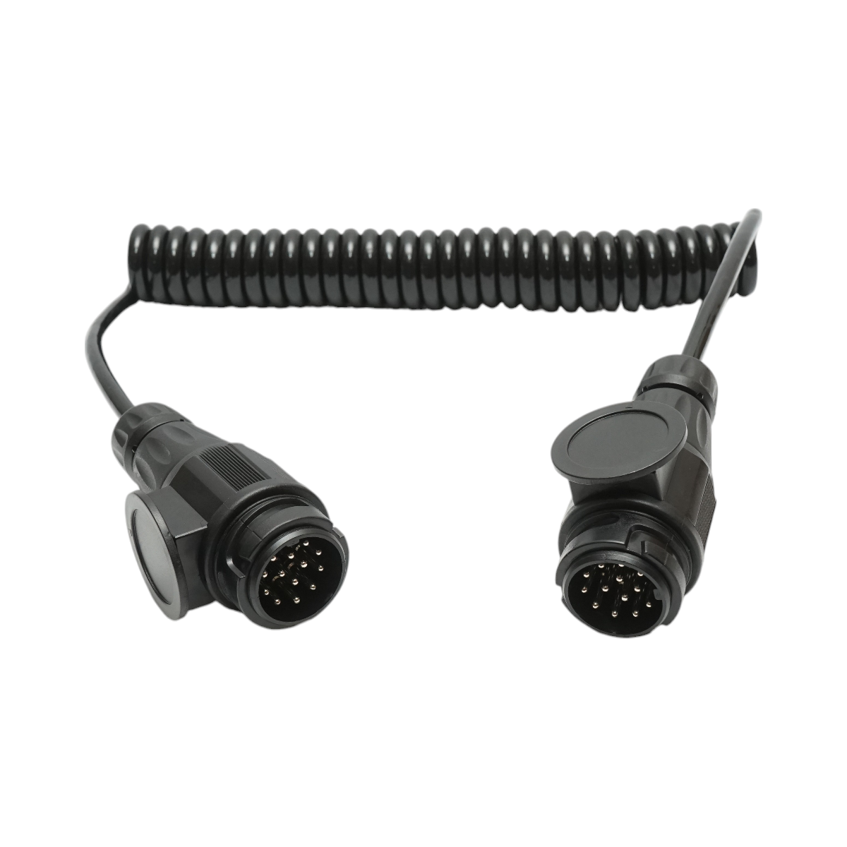 Cavo a spirale per rimorchio da 3,5 m con 2 spine maschio a 13 pin, 8 fili Breckner Germany