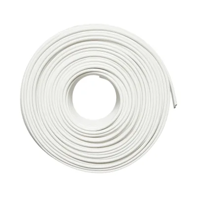 Cavo coassiale RG59 per videosorveglianza, con conduttori in rame siamese + alimentazione, 2x0,75 mm CCA, 75 Ohm, PVC bianco, 100 m/rotolo - immagine 2