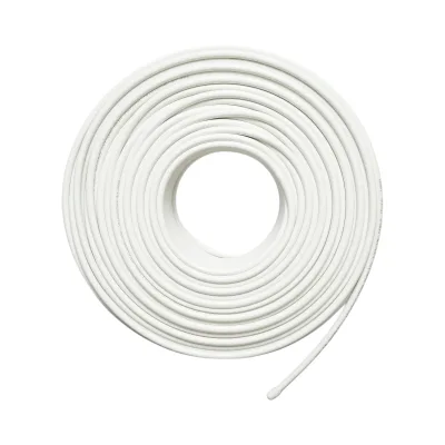 Cavo coassiale RG6 CCS 1,02 mm, 75 Ohm, schermatura a treccia in lamina Al/PET FPE 32x0,12 mm, PVC bianco 100 m/rotolo - immagine 2