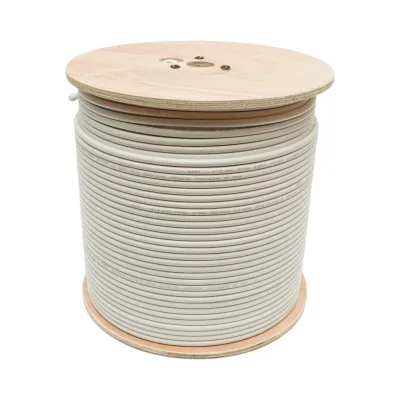 Cavo coassiale RG6 Trishield CCS 1,02 mm, 75 Ohm, CPR Eca, PVC bianco, 305 m/rotolo