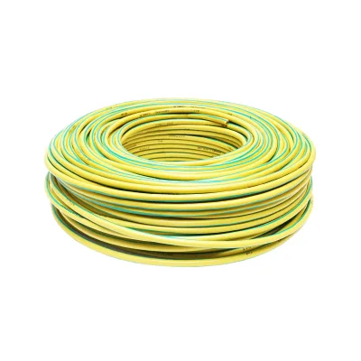 Cavo di messa a terra in rame, 20 m per pannelli solari MYF 1x10 mm, 450/750 V verde giallo