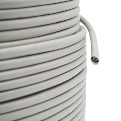 Cavo di rete CAT6 FTP in rame schermato 23AWG, 4 coppie, separatore a croce, PVC grigio, 305 m/rotolo - immagine 3
