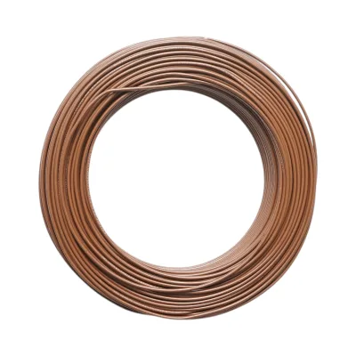 Cavo elettrico in rame 1,5mm marrone FY H07V-U, isolamento in PVC 450/750V 100m/rotolo - immagine 2