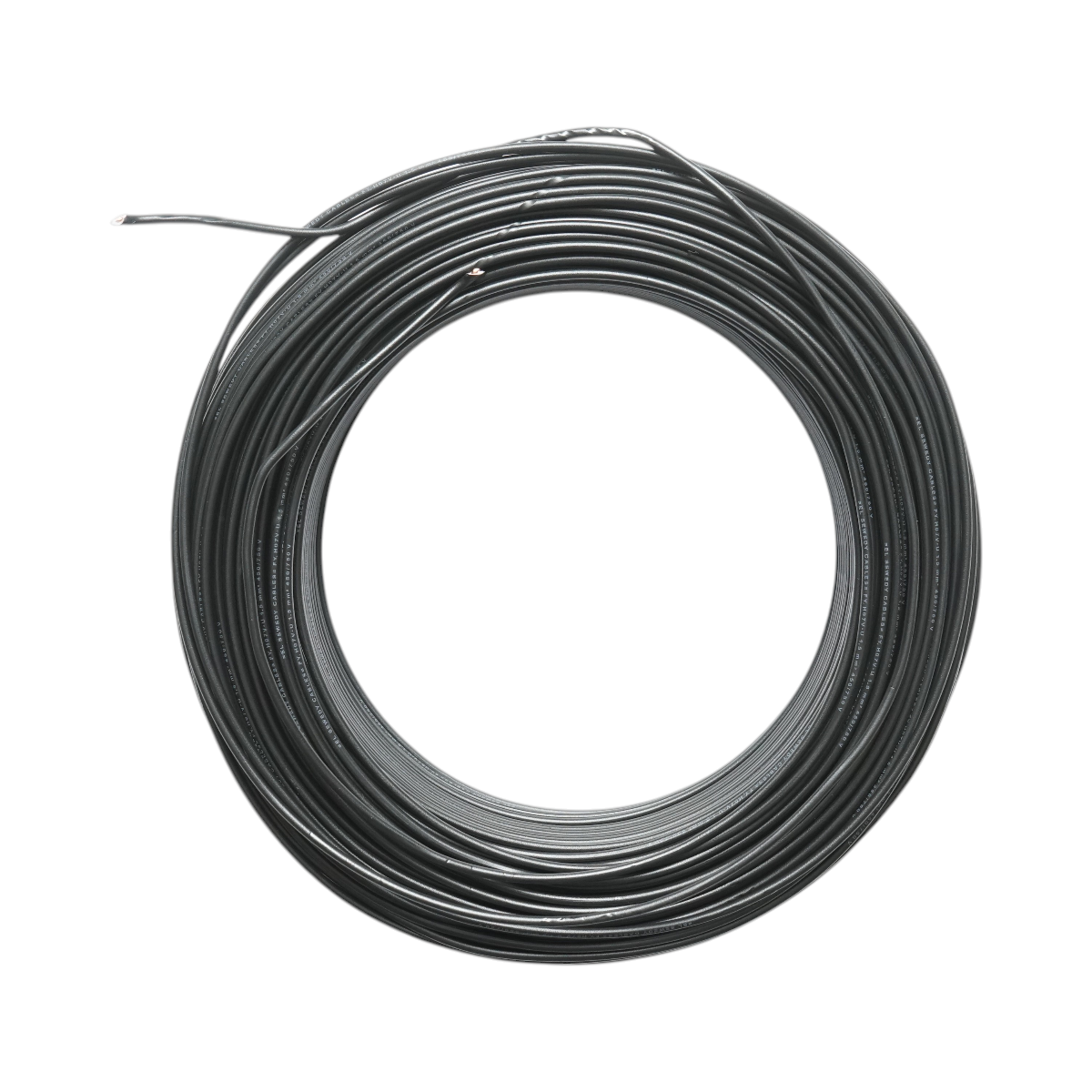 Cavo elettrico in rame 1,5mm nero FY H07V-U, isolamento in PVC 450/750V 100m/rotolo - immagine 2