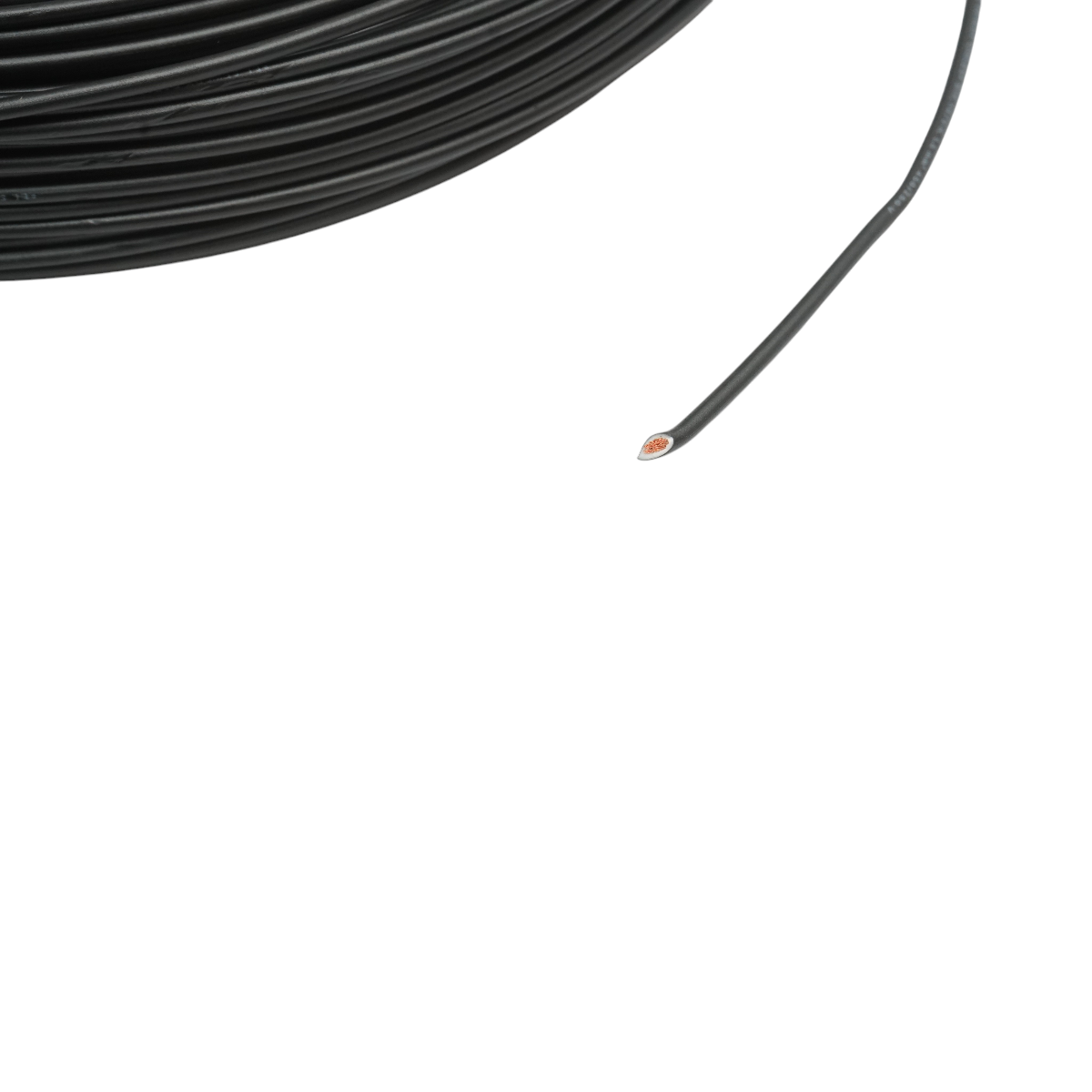 Cavo elettrico in rame 1,5mm nero MYF H07V-K, isolamento in PVC 450/750V 100m/rotolo - immagine 3