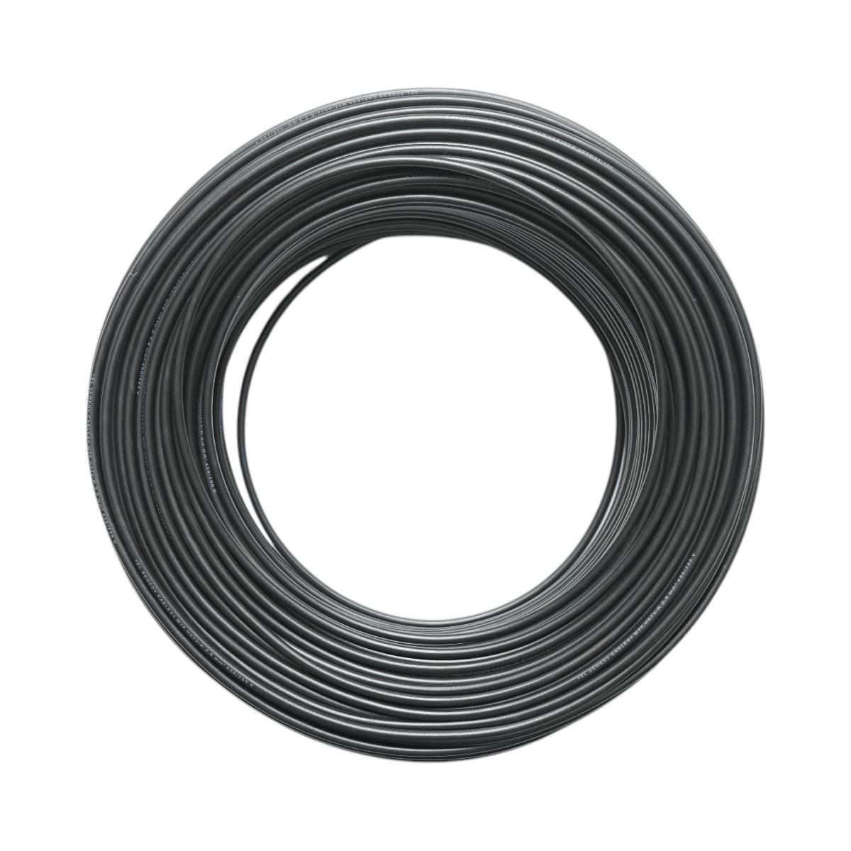 Cavo elettrico in rame 2,5mm nero MYF H07V-K, isolamento in PVC 450/750V 100m/rotolo - immagine 2