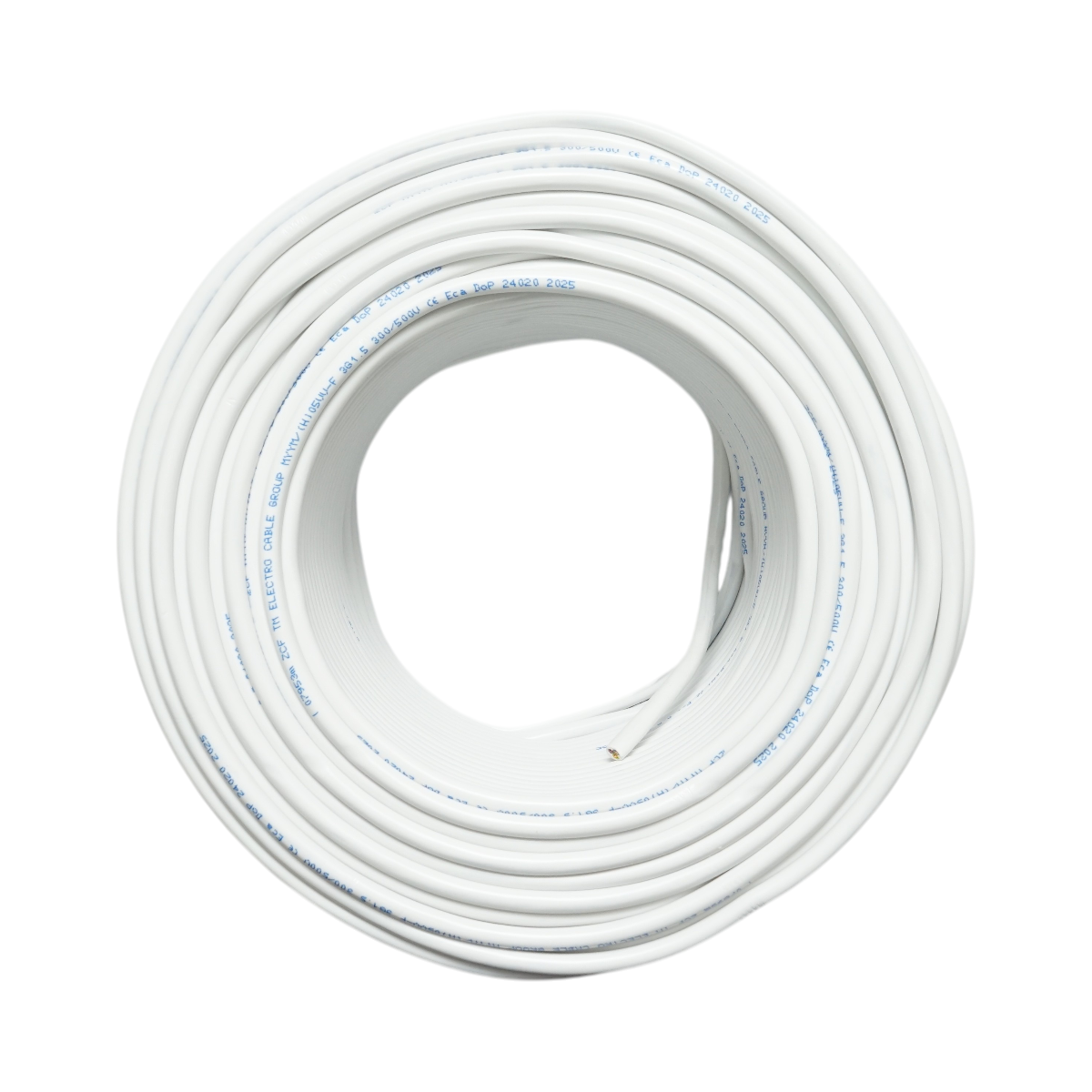 Cavo elettrico in rame H05VV-F MYYM 3Gx1,5mm, 300-500V, rotolo da 100m - immagine 2