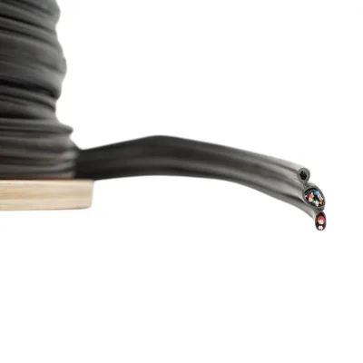 Cavo FTP CAT5e Siamese 8x0,51 rame + 2x0,75mm CCA alimentazione con cavo portante da 1,16mm per esterni autoportante 305m/rotolo - immagine 3