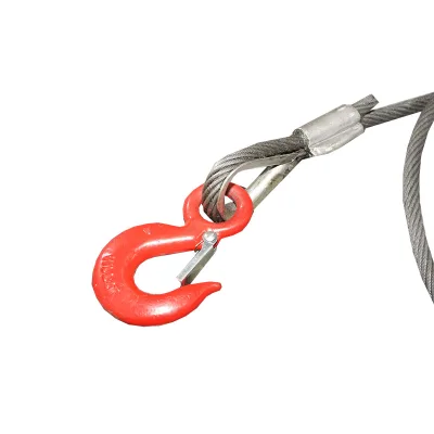 Cavo in acciaio per verricello con spessore di 14 mm e lunghezza di 4 m, gancio e anello per il traino o il sollevamento - immagine 4