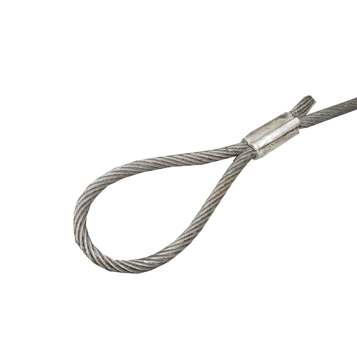 Cavo in acciaio per verricello con spessore di 14 mm e lunghezza di 4 m, gancio e anello per il traino o il sollevamento - immagine 3