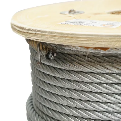 Cavo in acciaio zincato 10mm, 6x37 trefoli, carico massimo 5220Kg, peso 34,6Kg, 100m/rotolo - immagine 3