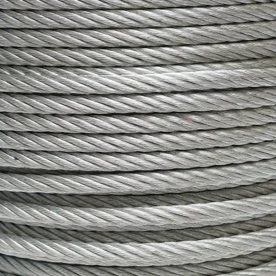 Cavo in acciaio zincato 10mm, 6x37 trefoli, carico massimo 5220Kg, peso 34,6Kg, 100m/rotolo - immagine 2