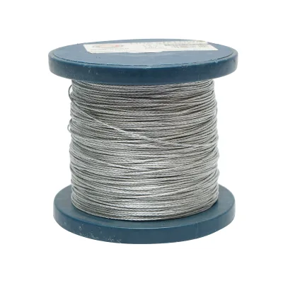 Cavo in acciaio zincato 1mm, 1x7 trefoli, carico massimo 95Kg, peso 1Kg, 200m/rotolo