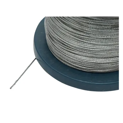 Cavo in acciaio zincato 1mm, 1x7 trefoli, carico massimo 95Kg, peso 1Kg, 200m/rotolo - immagine 3
