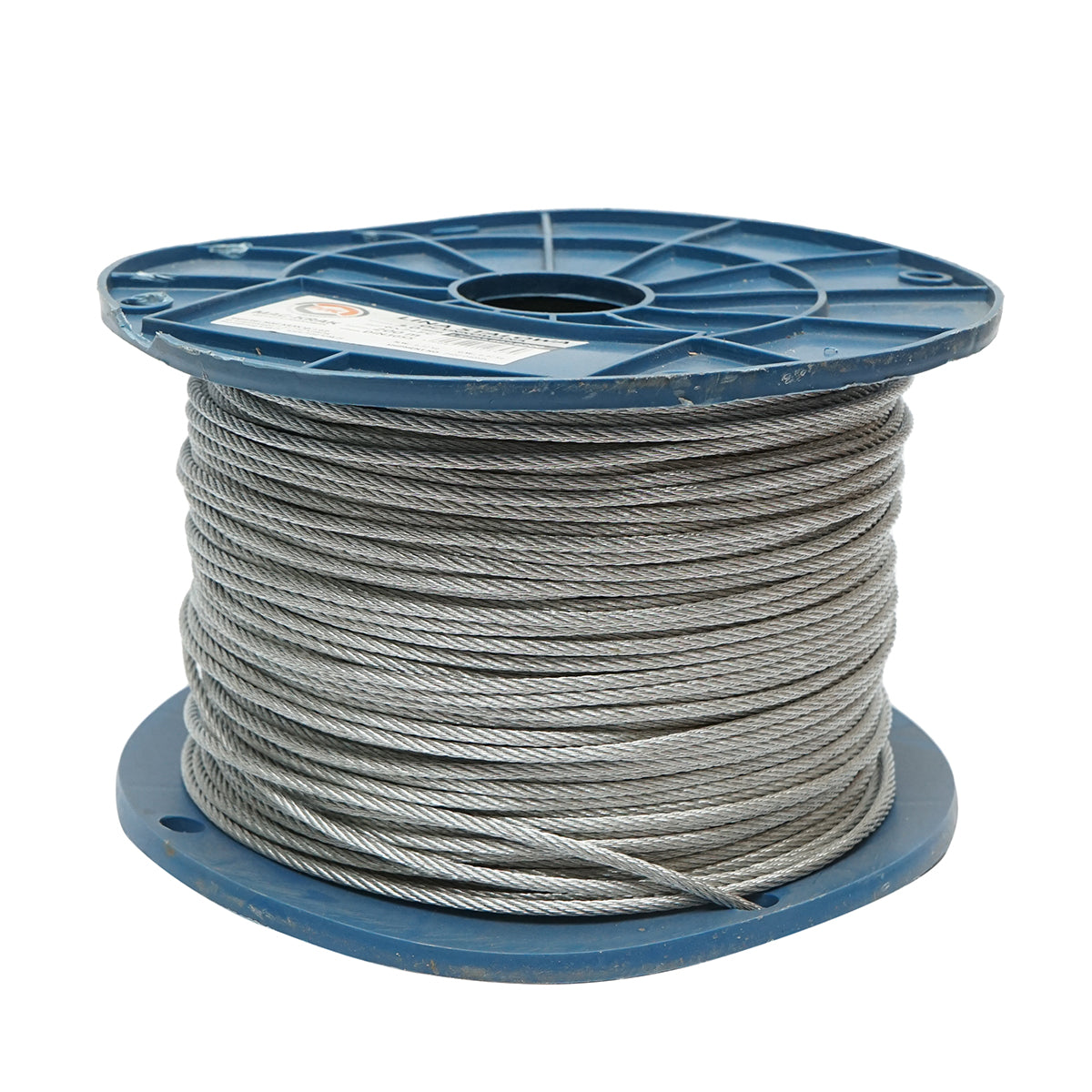 Cavo in acciaio zincato 3mm, 6x7+FC fili, carico massimo 529Kg, peso 6,32Kg, 200m/rotolo