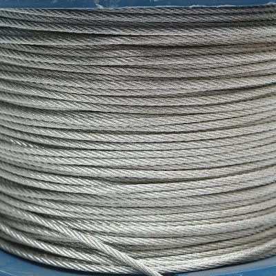 Cavo in acciaio zincato 3mm, 6x7+FC fili, carico massimo 529Kg, peso 6,32Kg, 200m/rotolo - immagine 2