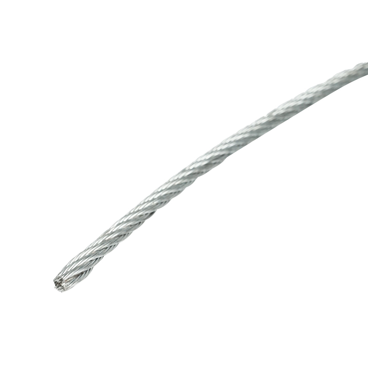 Cavo in acciaio zincato 4mm, 6x7 trefoli, carico massimo 940Kg, peso 8,4Kg, 150m/rotolo - immagine 3