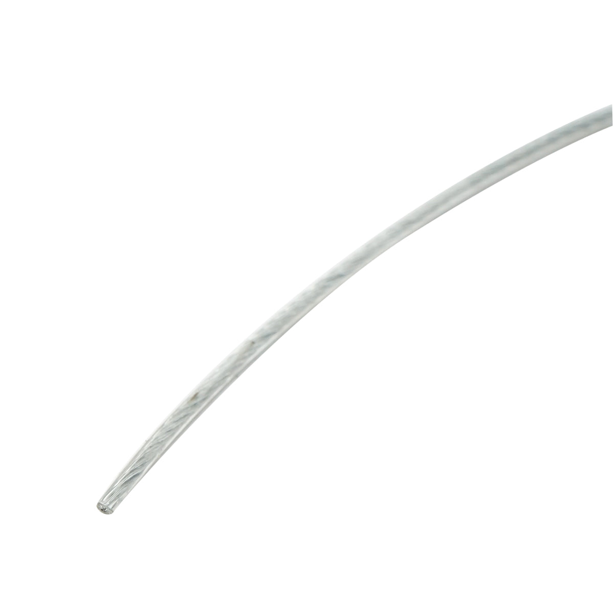 Cavo in acciaio zincato con rivestimento in PVC, 2 mm, 1x7 trefoli, carico massimo 95 kg, peso 4,4 kg, 500 m/rotolo - immagine 3