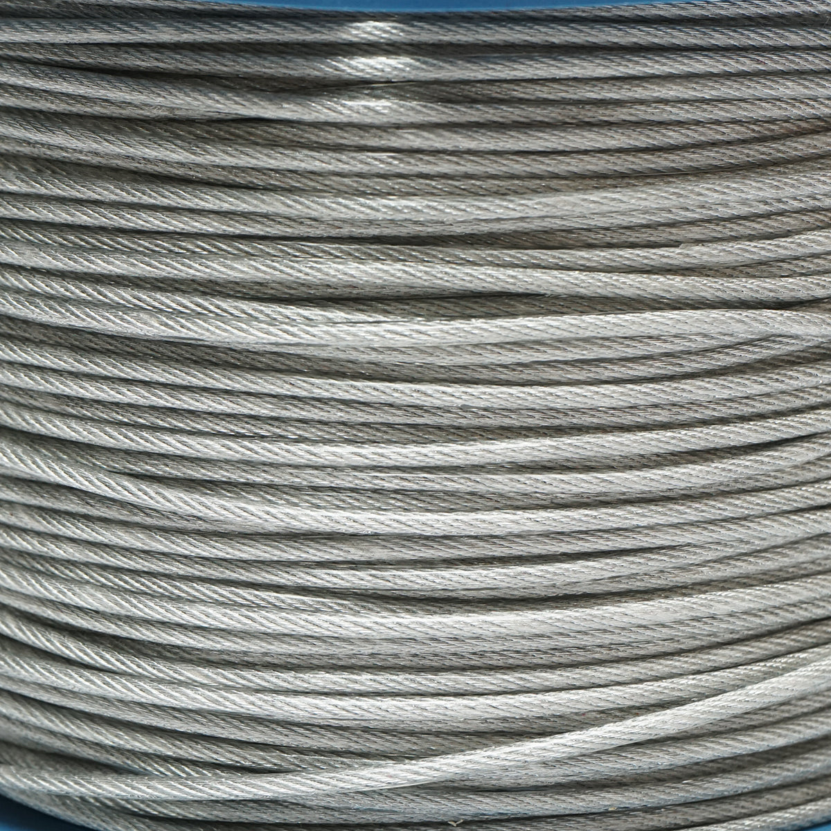 Cavo in acciaio zincato con rivestimento in PVC, 3 mm, 6x7+FC fili, carico massimo 230 kg, peso 5,07 kg, 250 m/rotolo - immagine 2