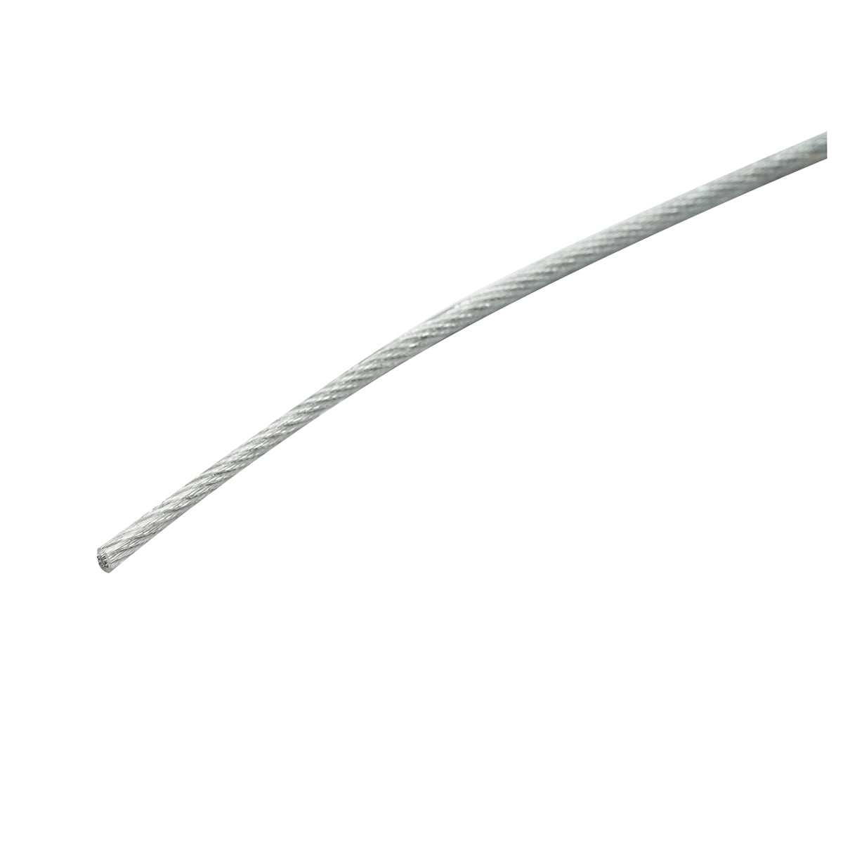 Cavo in acciaio zincato con rivestimento in PVC, 3 mm, 6x7+FC fili, carico massimo 230 kg, peso 5,07 kg, 250 m/rotolo - immagine 3
