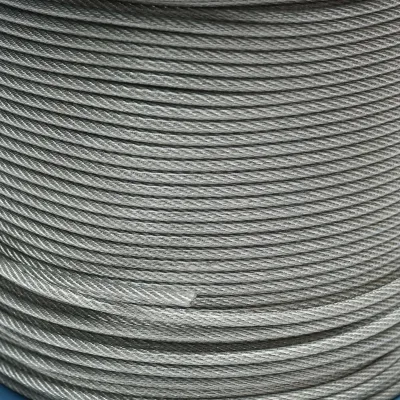 Cavo in acciaio zincato con rivestimento in PVC, 4 mm, 6x7+FC fili, carico massimo 539 kg, peso 8,08 kg, 200 m/rotolo - immagine 2
