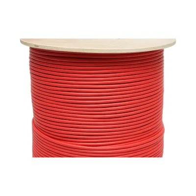 Cavo per allarme antincendio, ignifugo, 2x0,75 mm, schermato, senza alogeni LSZH, rosso, 500 m/rotolo - immagine 2
