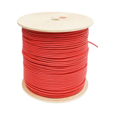 Cavo per allarme antincendio, ignifugo, 2x0,75 mm, schermato, senza alogeni LSZH, rosso, 500 m/rotolo