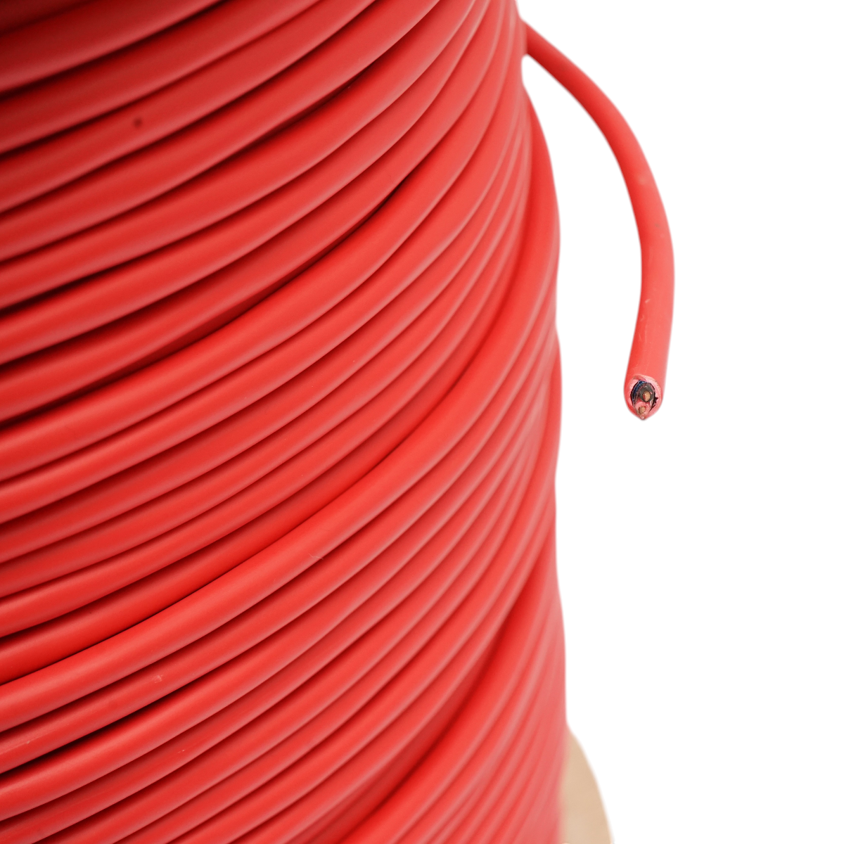 Cavo per allarme antincendio, ignifugo, 2x0,75 mm, schermato, senza alogeni LSZH, rosso, 500 m/rotolo - immagine 3