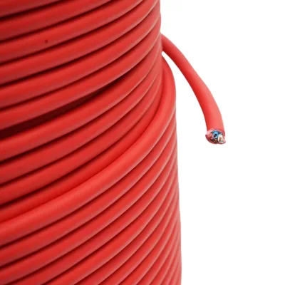 Cavo per allarme antincendio, resistente al fuoco, 2x2x0,8 mm, schermato, senza alogeni LSZH, rosso, 500 m/rotolo - immagine 3