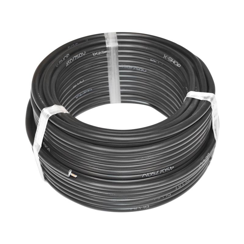 Cavo per la messa a terra recinto elettrico, bobina cavo alta tensione recinzioni elettriche, Ø2.5mm, lunghezza 25 m, Breckner Germany